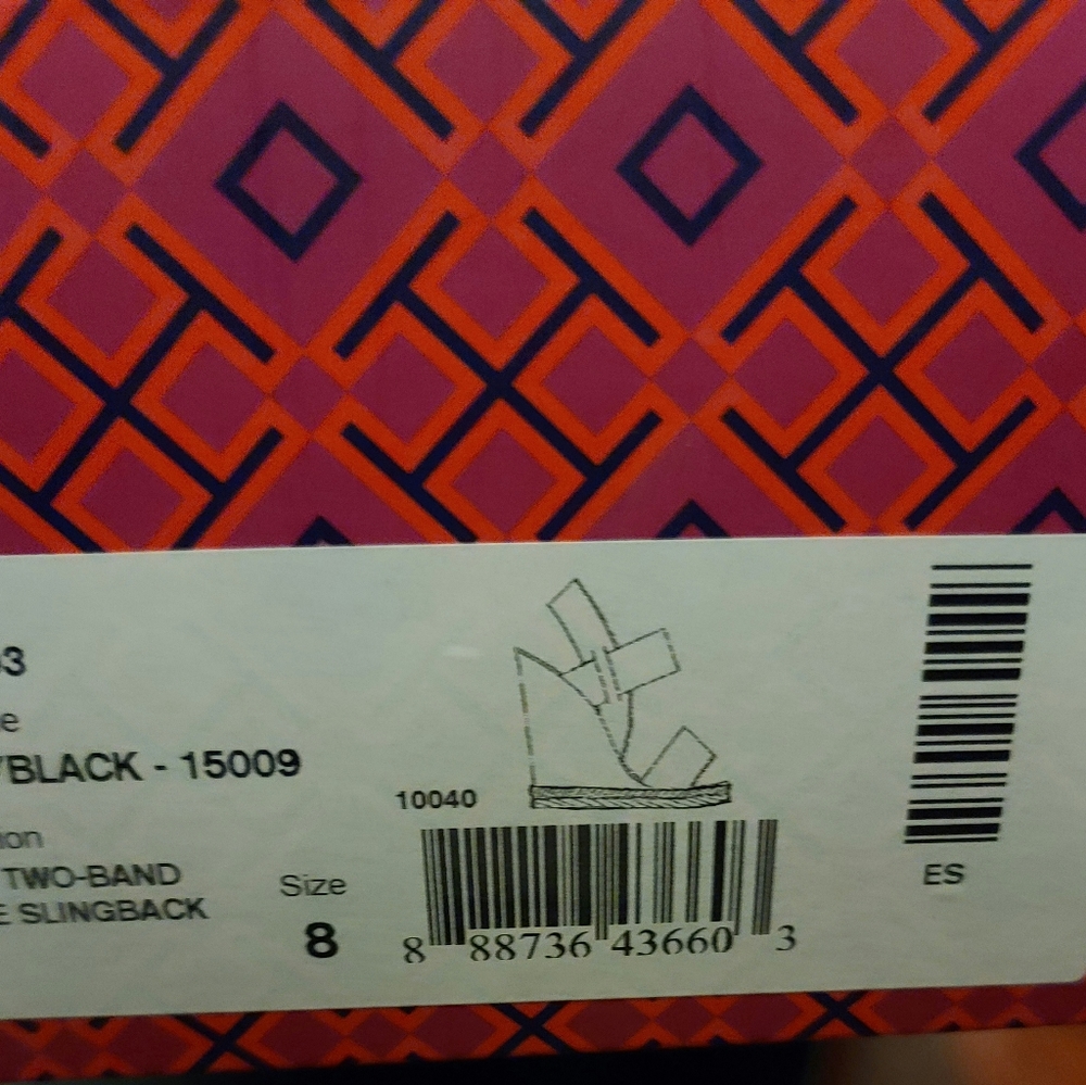 Tory BurchTwo-Band Canvas Wedge Sandal, Black